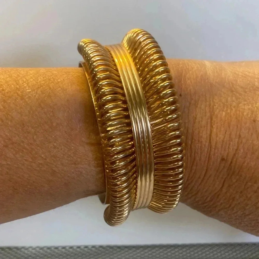 VINTAGE COPPER-LOOKING CUFF BRACELET